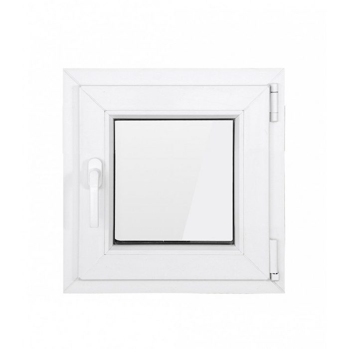 SN Deco Kellerfenster Kellerfenster 1 Flügel 600x600 2-fach Verglasung weiß 70 mm Profil