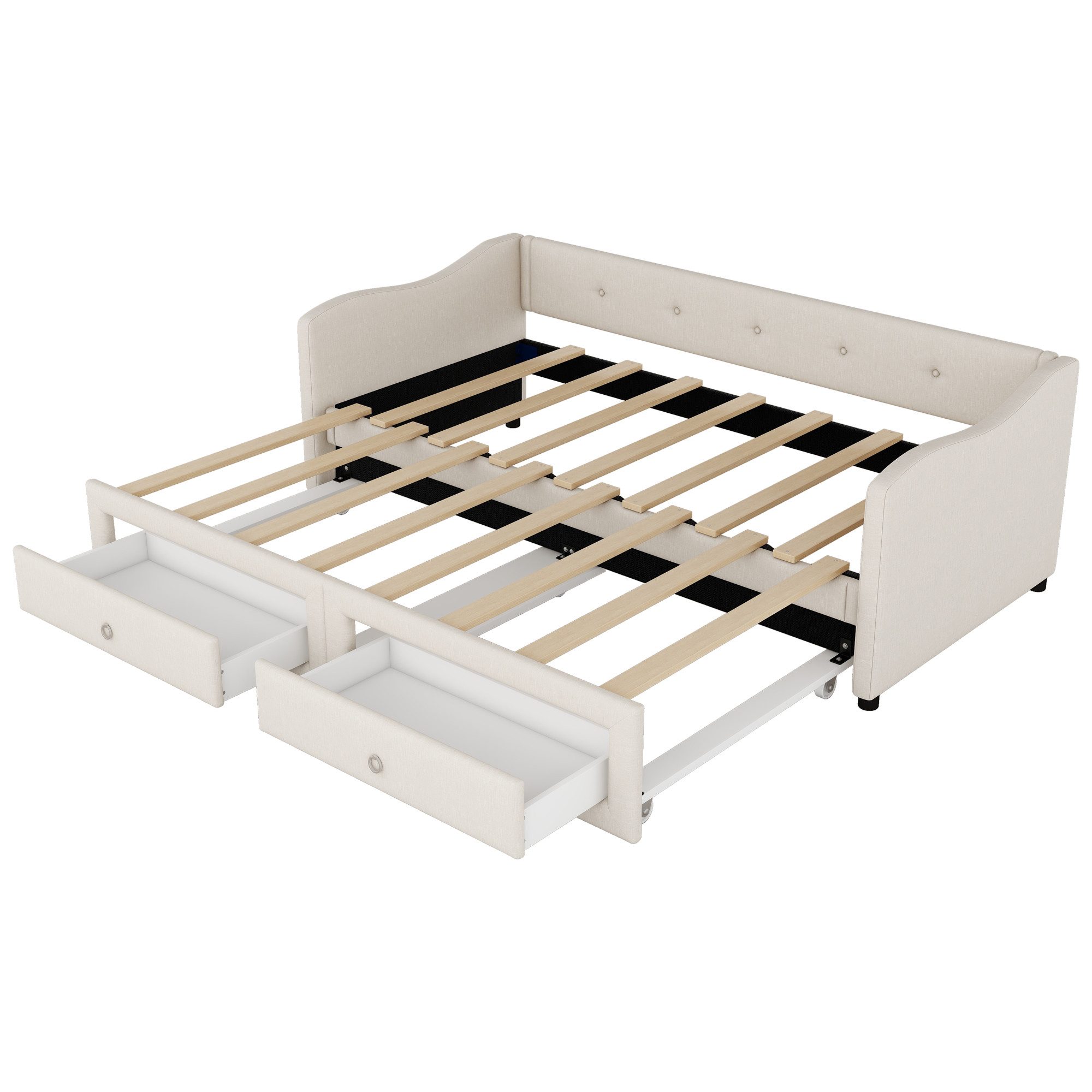 SOFTWEARY Schlafsofa mit Bettfunktion, 90x200 cm/180x200 günstig online kaufen