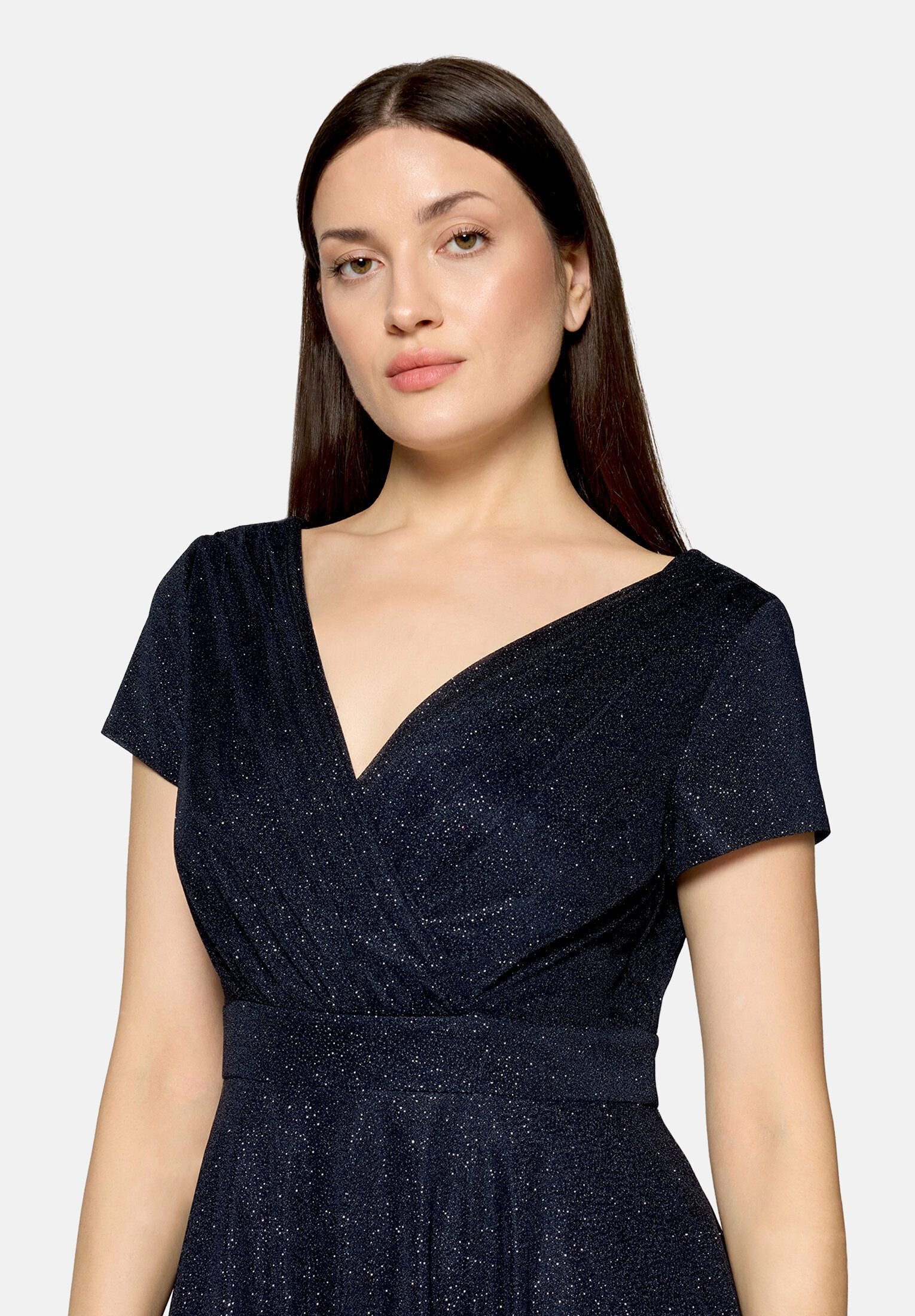 Vera Mont Cocktailkleid Damen im Glitzer-Look Stoff