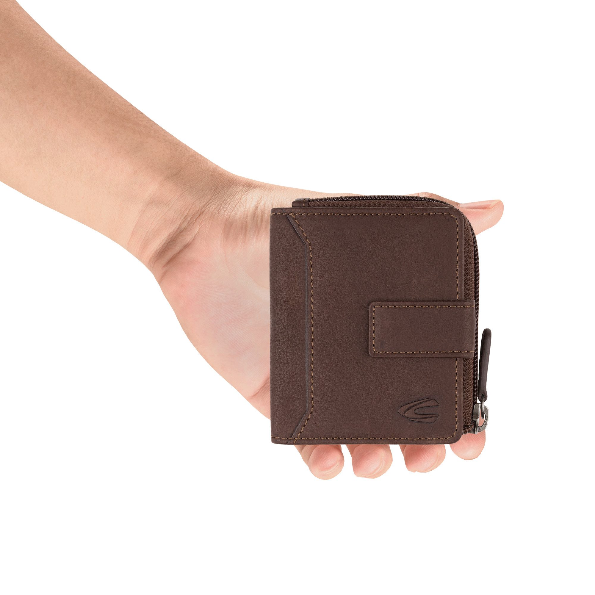 camel active Geldbörse Ocean, aus wasserweisendem Echtleder, vielen Verstauoptionen und RFID-Schutz