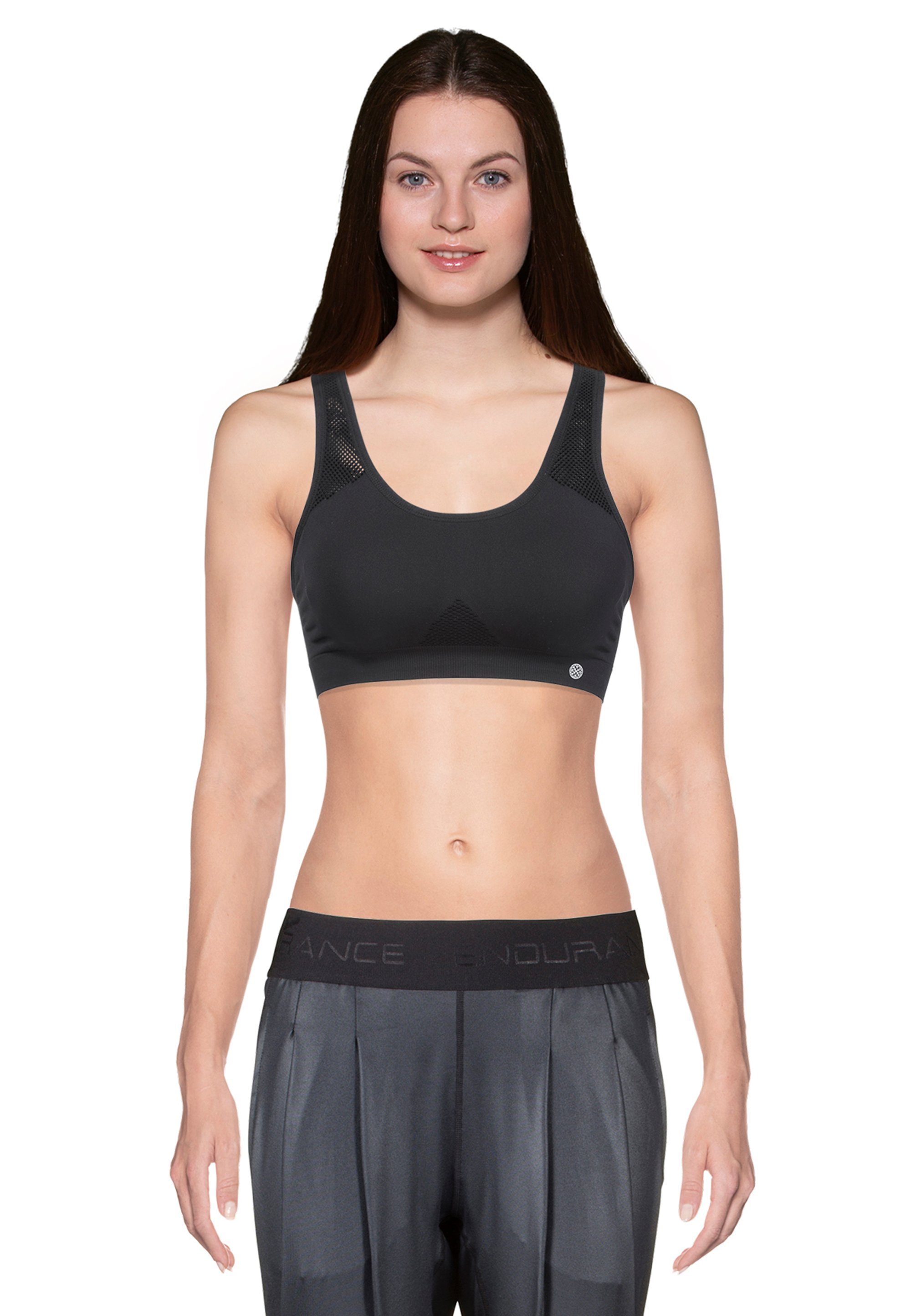 schnell Stretch-Material Rosemary Sport-BH ATHLECIA mit X-Profil, angenehmem trocknendes Atmungsaktives,