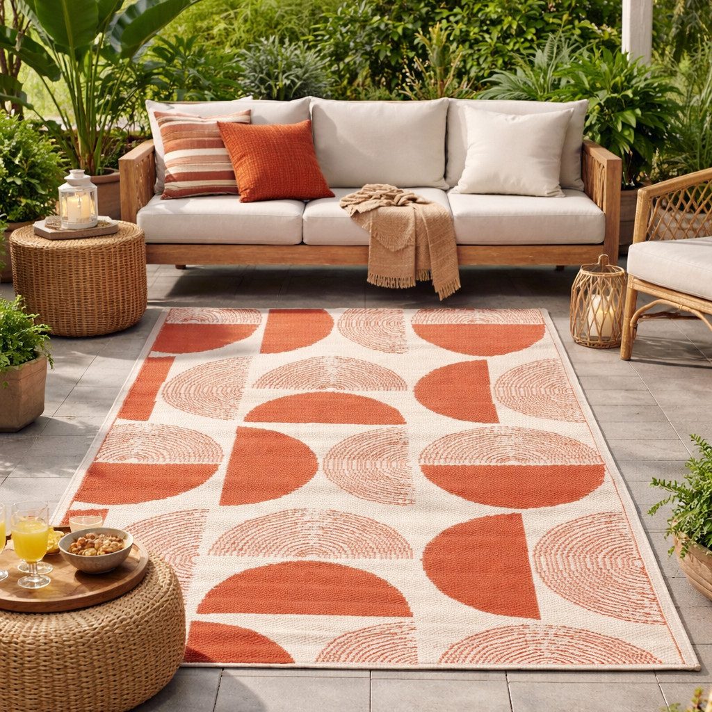 BOLTZE Outdoorteppich Outdoorteppich Terra Geo Elsa 180x120cm