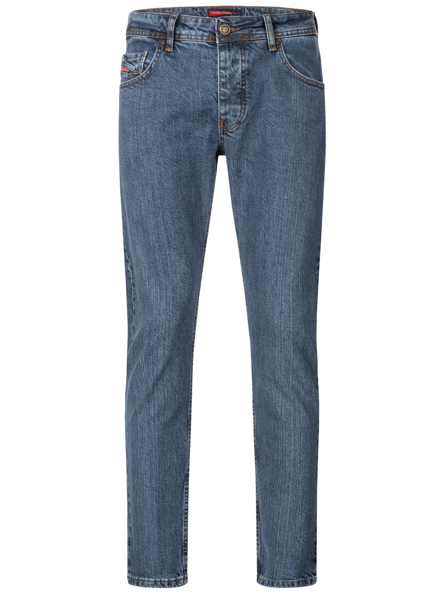 Lorenzo Loren Regular-fit-Jeans Herren Jeans Blau LL-4003