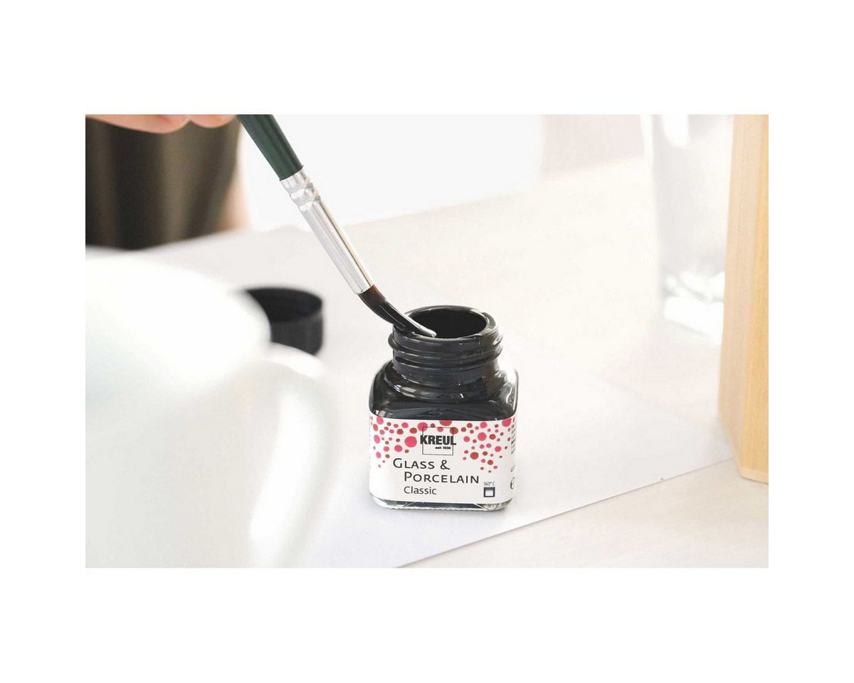 Thumbnail - C. KREUL Porzellanfarbe KREUL Glass & Porcelain Farbe Classic elfenbein 20ml Glas