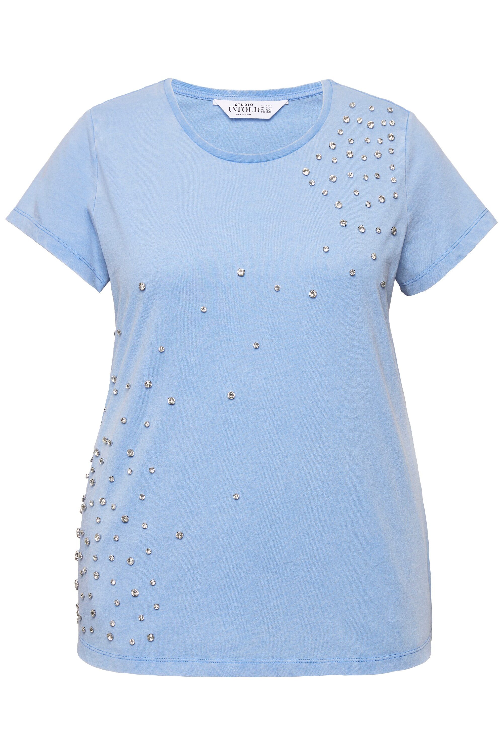 T-Shirt T-Shirt Classic Shape Vintage Look Strass