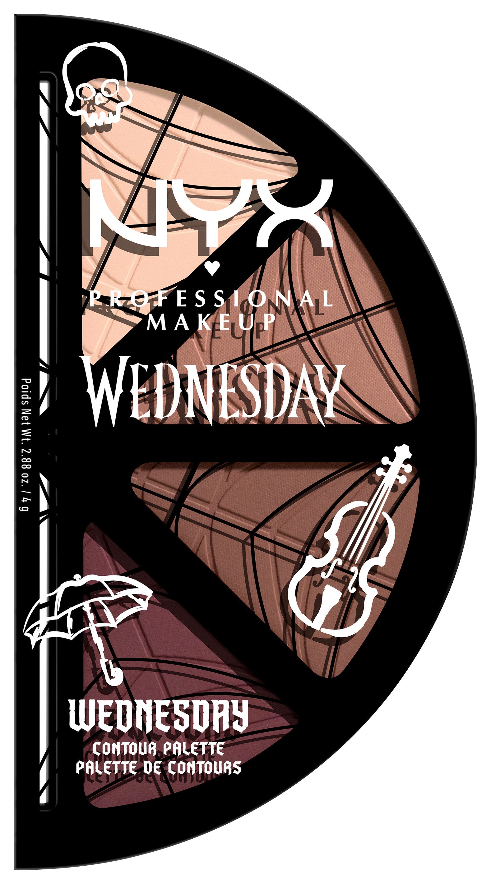 NYX Puder NYX Professional Makeup Wednesday Stained Glass Palette Contour