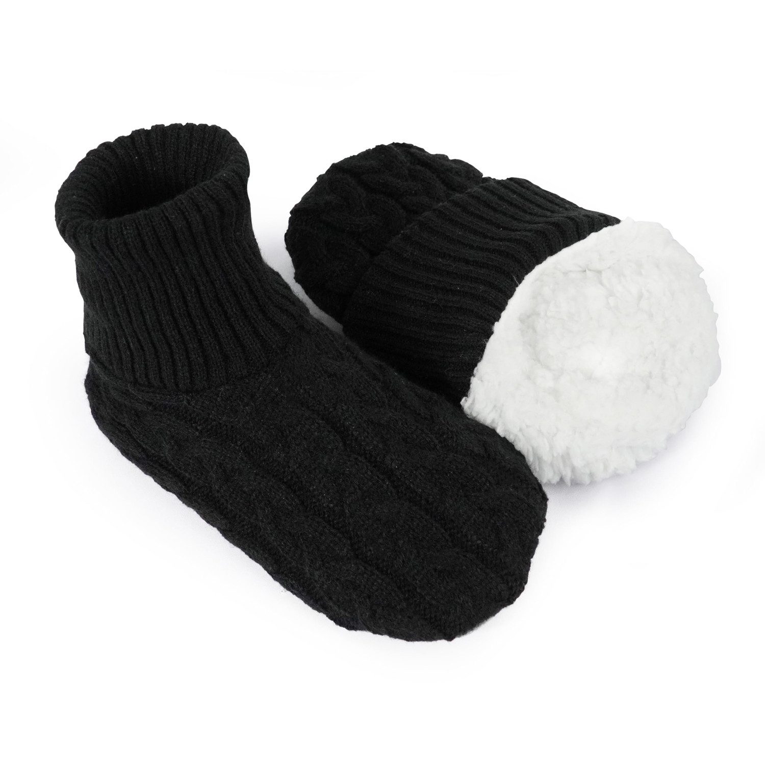 Coonoor Haussocken Flauschige Hausschuh-Socken für Damen rutschfeste Socken (1-Paar) weich und komfortabel, Hausschuhsocken mit weicher Sohle