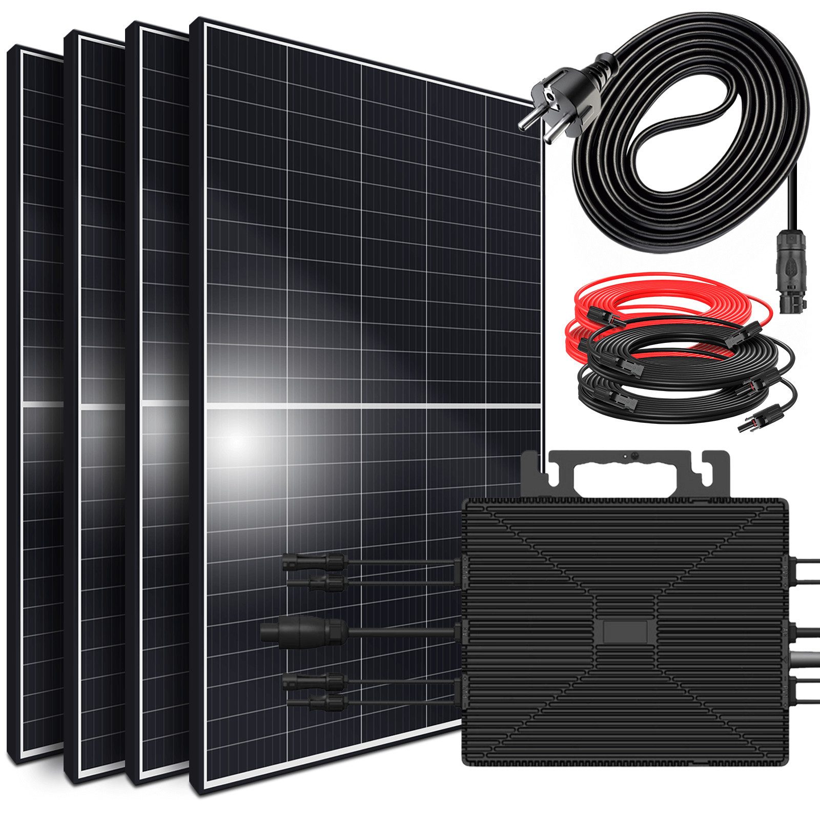 Balkonkraftwerk 1700W/1600W komplett Steckdose