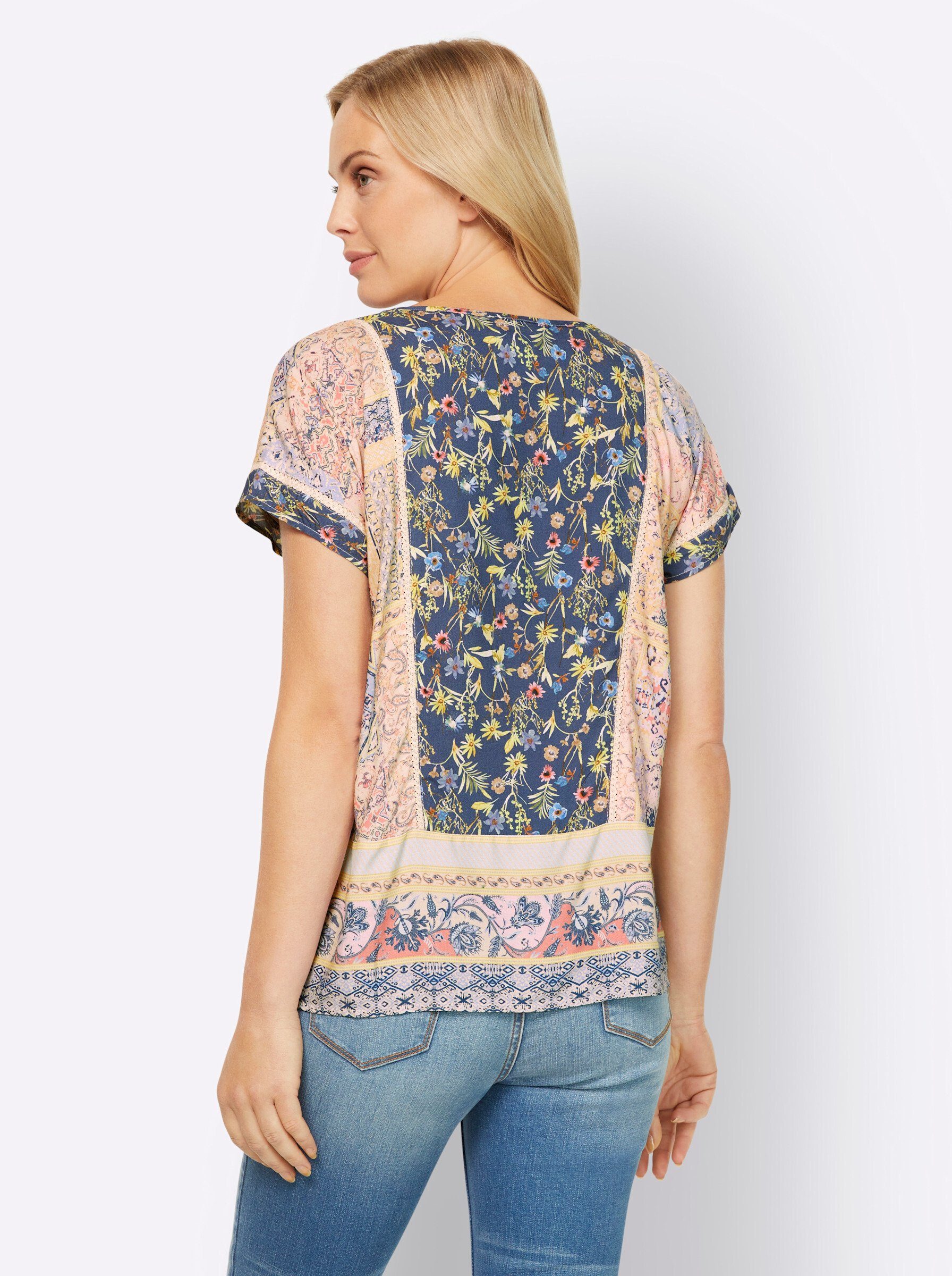 heine Klassische Bluse Druckbluse Kurzarm günstig online kaufen