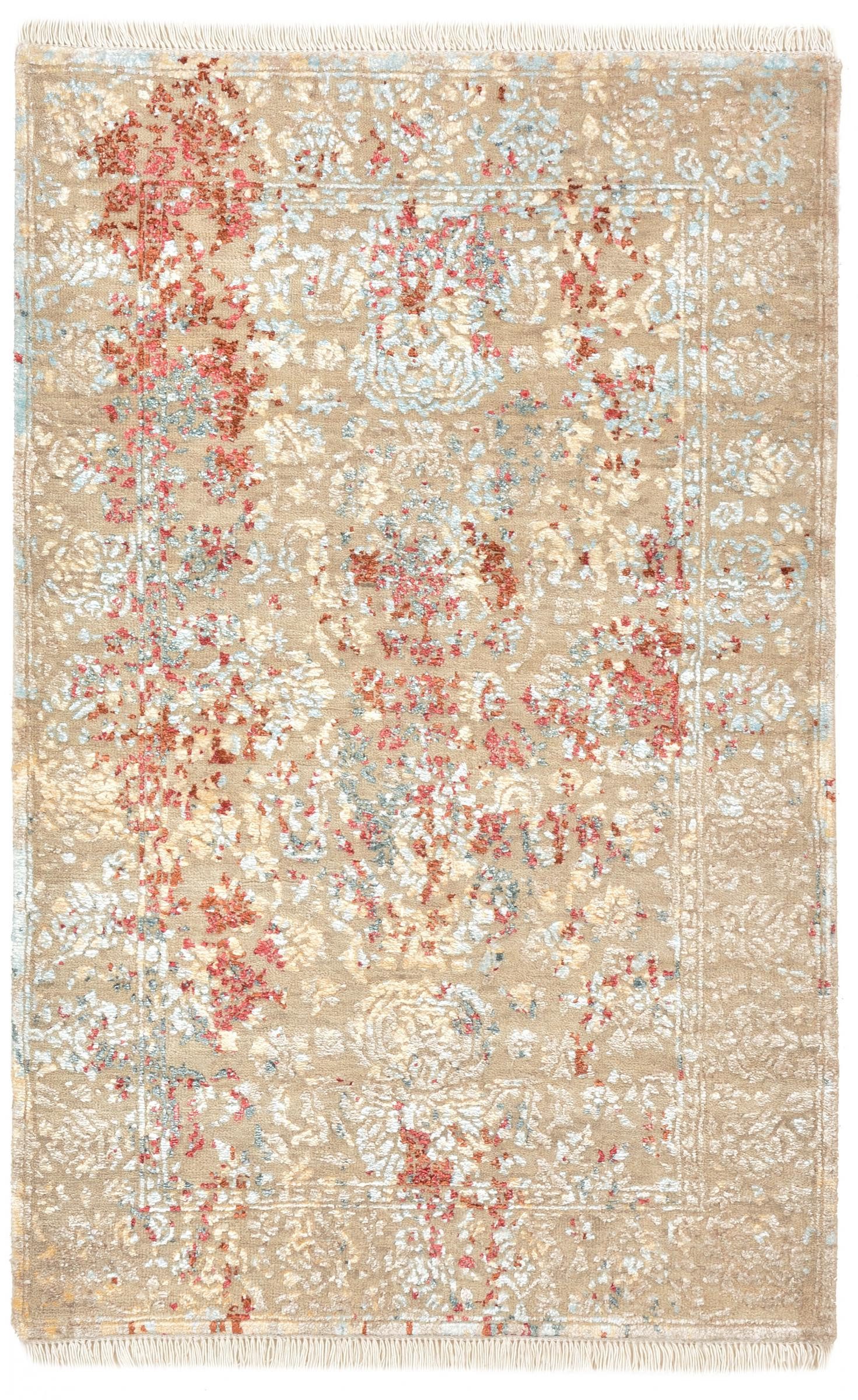 Nain Trading Designteppich Sadraa 79x126 Handgeknüpfter Moderner Orientteppich / Designteppich, rechteckig, Höhe: 12 mm