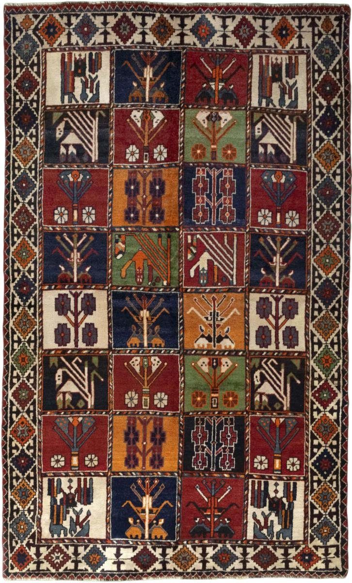 Orientteppich Shiraz 151x256 Handgeknüpfter Orientteppich / Perserteppich, Nain Trading, rechteckig, Höhe: 10 mm