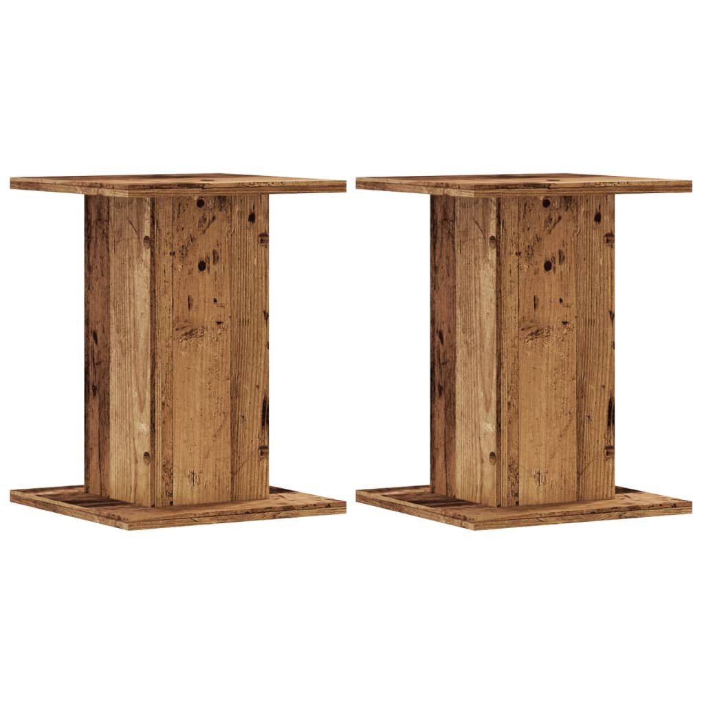 vidaXL Blumenständer Pflanzenständer 2 Stk. Altholz-Optik günstig online kaufen