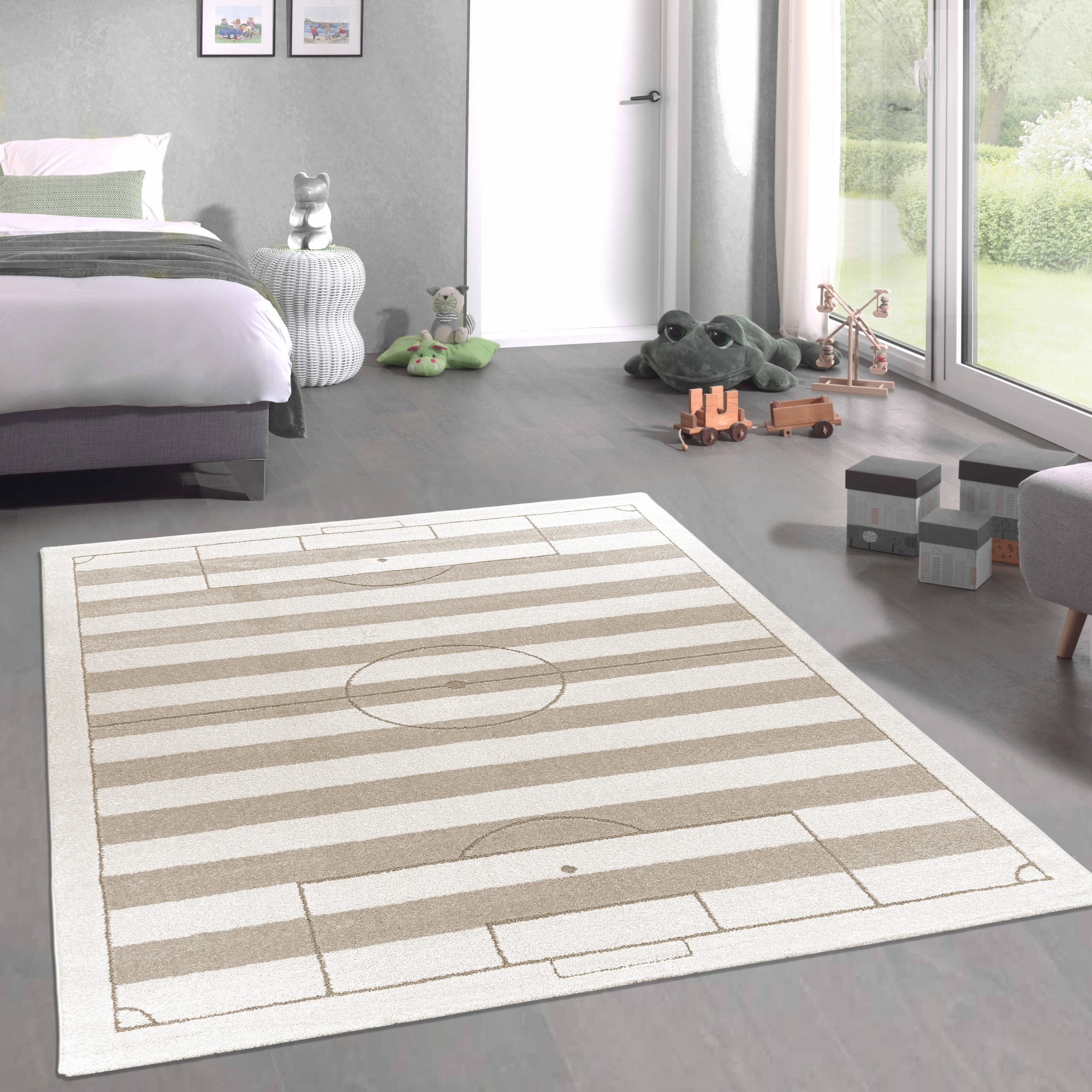 Carpetia Kinderteppich Modern Spielteppich, rechteckig, Höhe: 14 mm, Hoch-Tief 3D Effekt Pflegeleicht Allergikergeeignet
