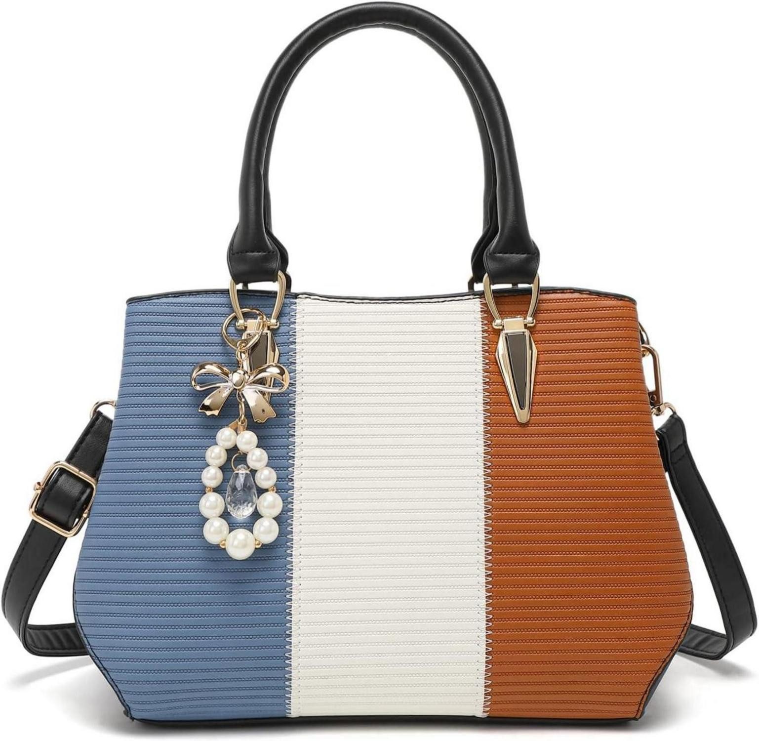 LuxusKollektion Handtasche Damen Handtasche Mittelgroß Multicolor Elegant Henkeltasche