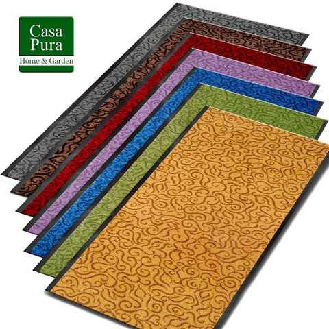 Fußmatte Schmutzfangmatte Tropical, verschiedene Farben & Größen, Karat, rechteckig, Höhe: 6.5 mm