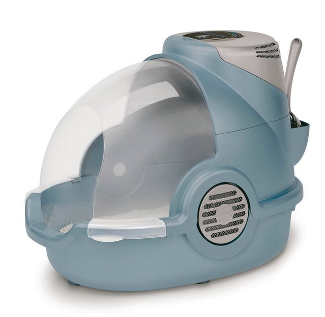 Kerbl Katzentoilette “Oster Katzentoilette mit elektr. Geruchsentferner, Katzenklo mit Ventilator”