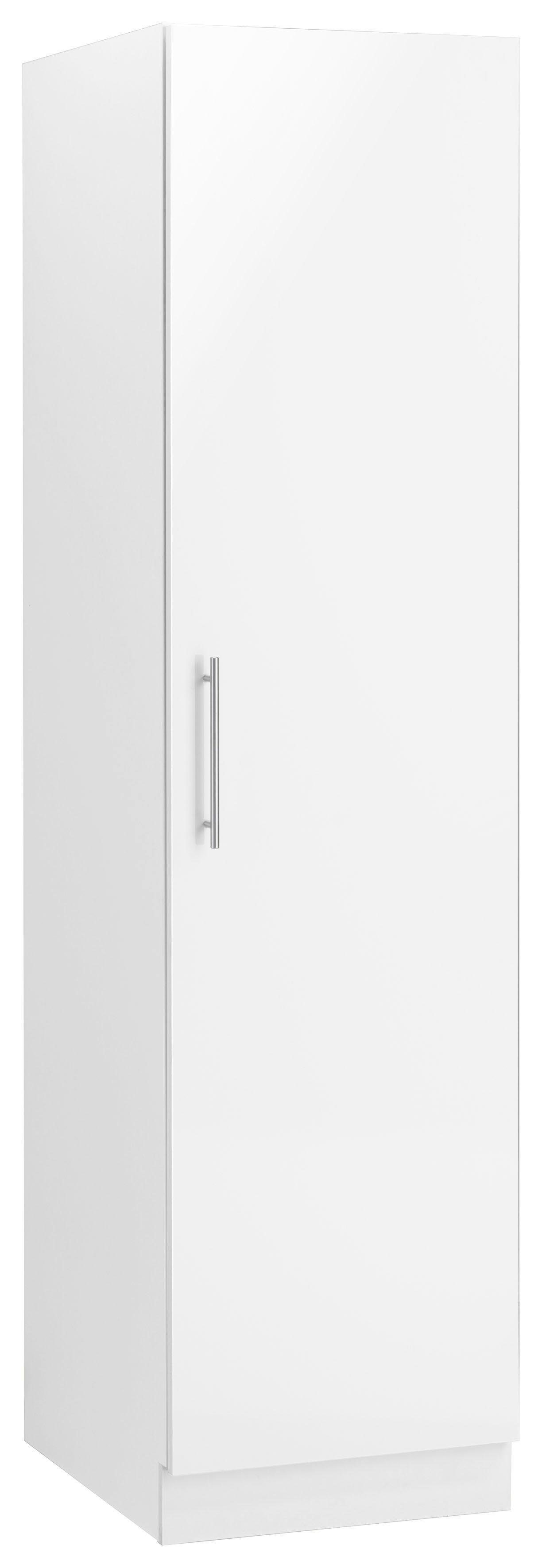 wiho Küchen Seitenschrank Cali 50 cm breit Front: Weiß Glanz, Korpus: weiß | Weiß
