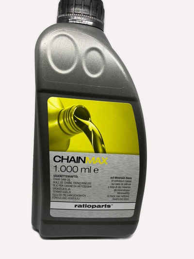 Ratioparts Ersatzkette CHAINMAX Sägekettenhaftöl 1 l, für alle Motorsägen, Führungsschienen, (1-tlg), auf Mineralölbasis