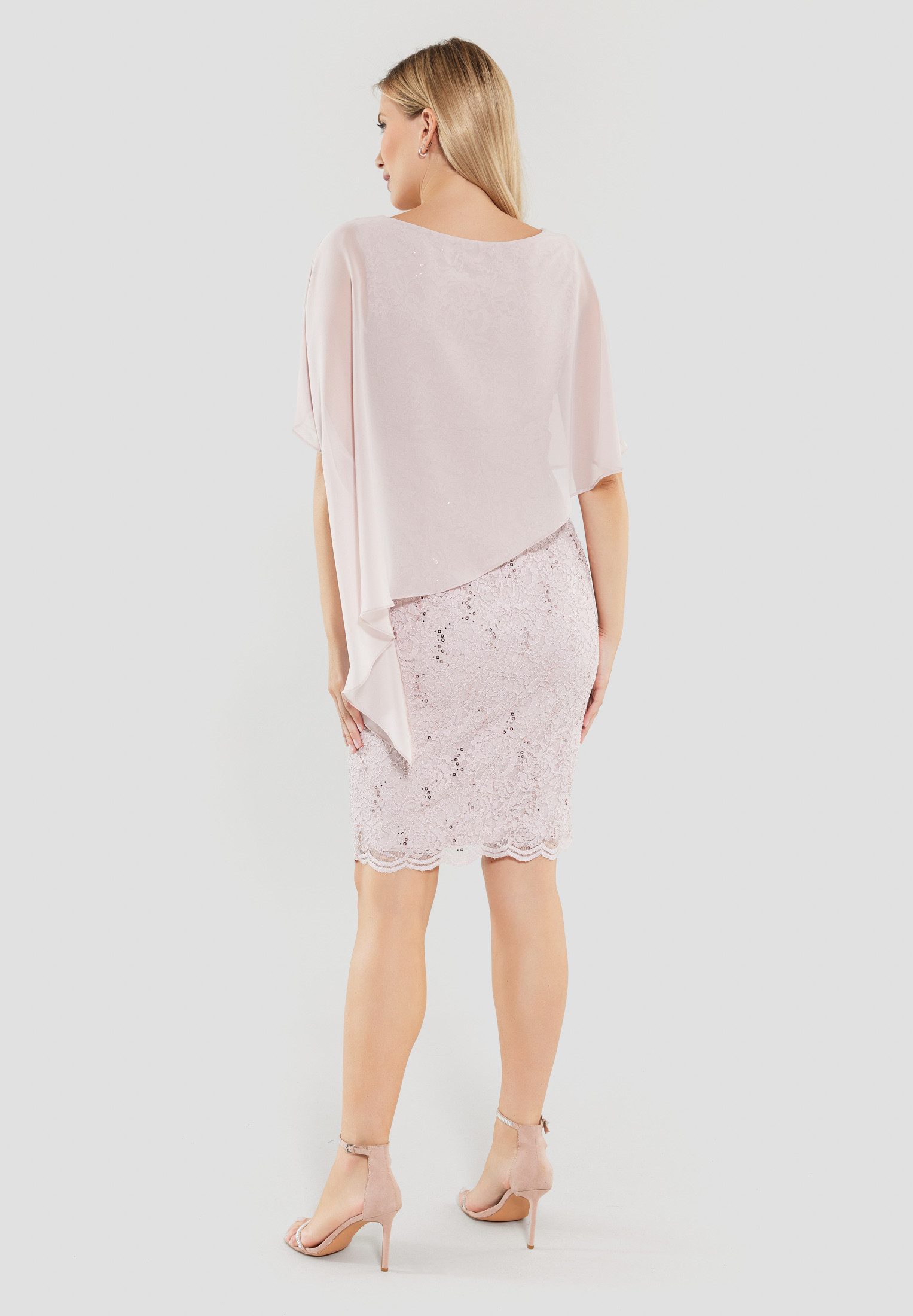 SWING Cocktailkleid - Cocktailkleid mit Überwurf Figurbetonte Passform günstig online kaufen