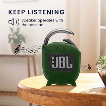 kwmobile Lautsprecher-Hülle Silikon Hülle für JBL Clip 4, Schutzhülle für Mini Speaker