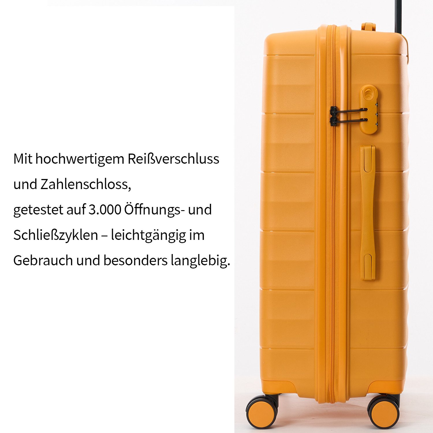 Abistab Hartschalen-Trolley Hartschalenkoffer Mariner Leicht Reisekoffer, 4 Rollen, Trolley S/M/L/Sets mit 360° Rollen & Zahlenschloss