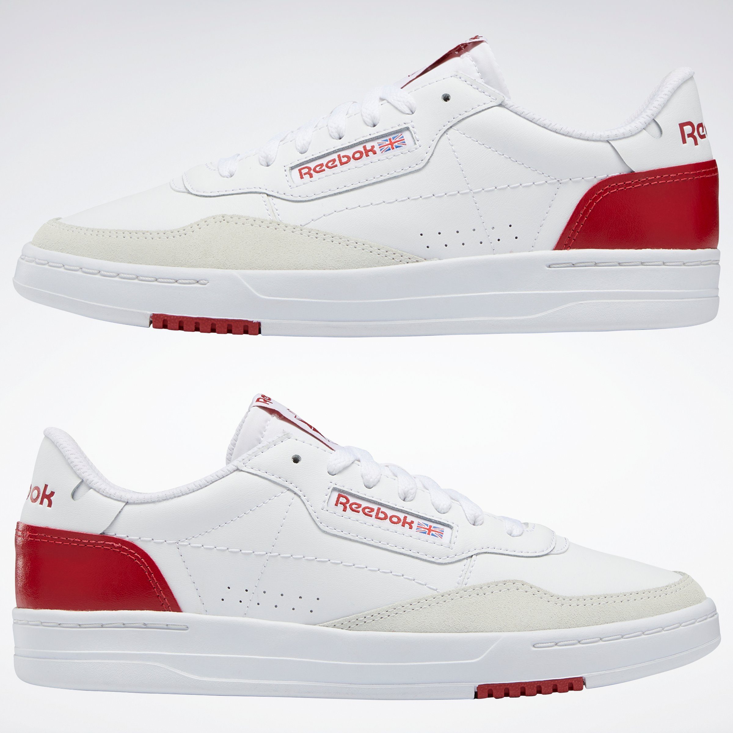 Reebok Sneaker PEAK weiß-rot COURT Classic