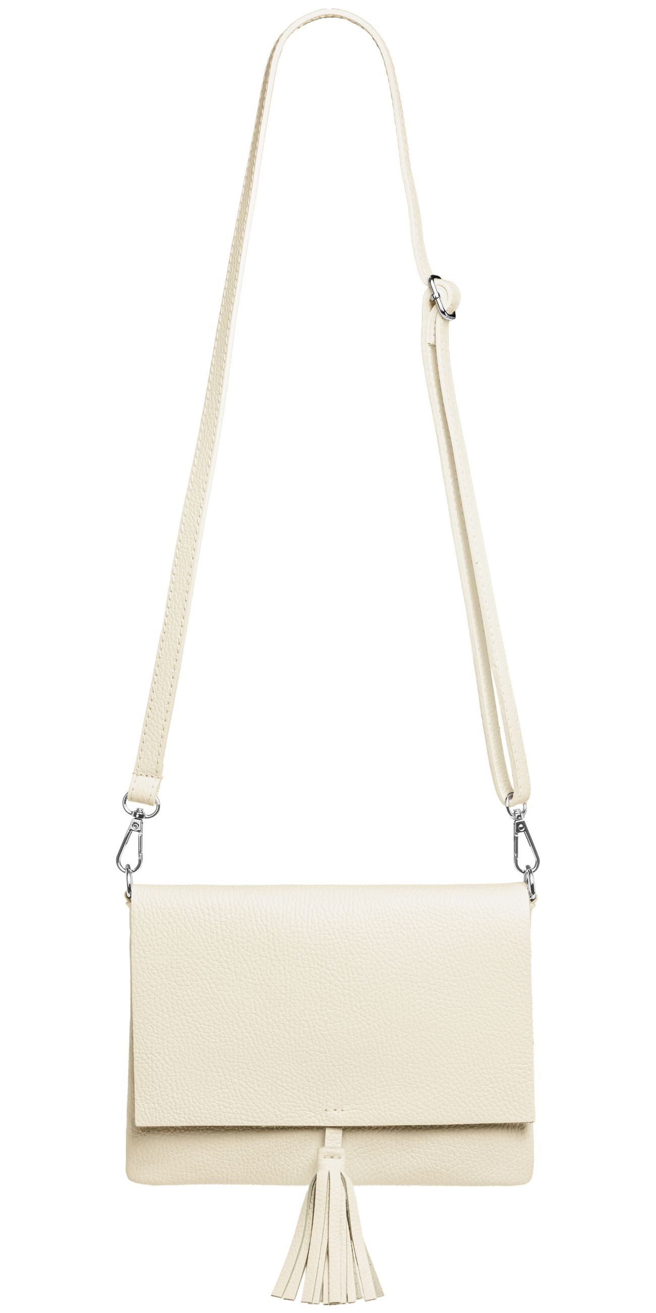 Caspar Clutch Abendtasche Damen Leder Handtasche - CLASSIC LINE - Modell No.830, leicht, elegant & unempfindlich - 100% Echtleder - Handmade in Italy