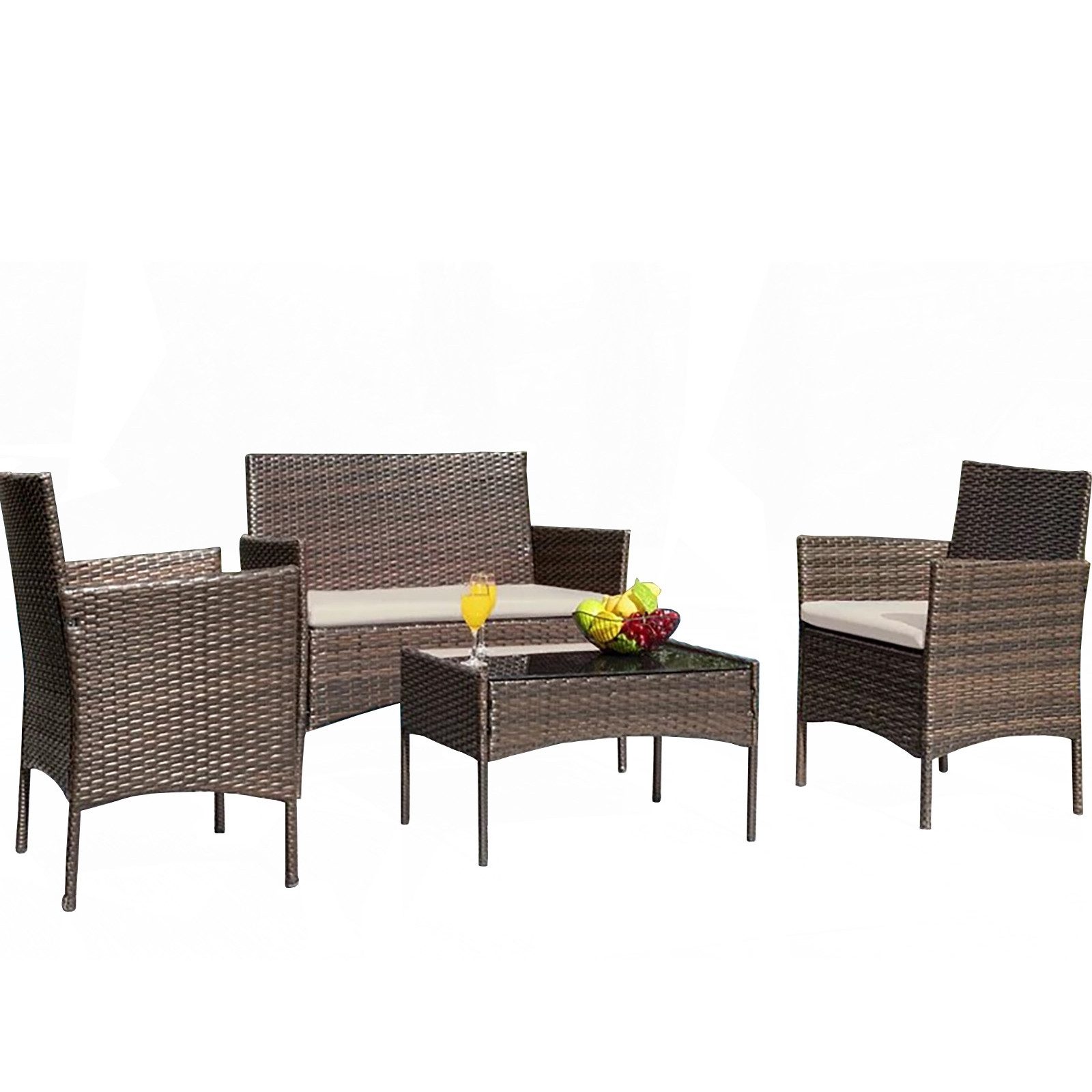HTI-Living Gartenlounge-Set Gartenmöbel 4-teiliges Set Maceira, günstig online kaufen