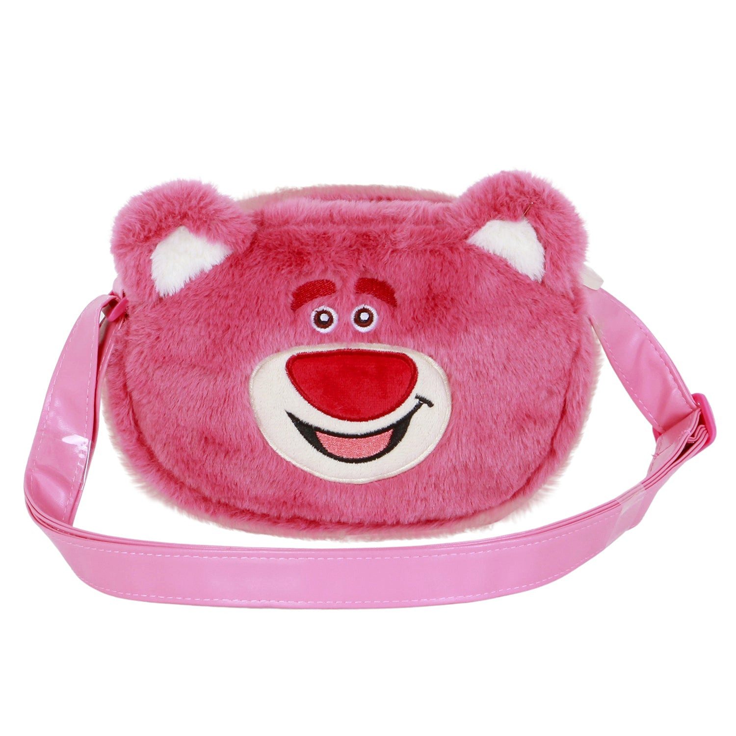 Karactermania Umhängetasche Disney Lotso Bär Mini Tasche Plüsch, Verstellbarer Schultergurt & Innenfutter mit Motiv