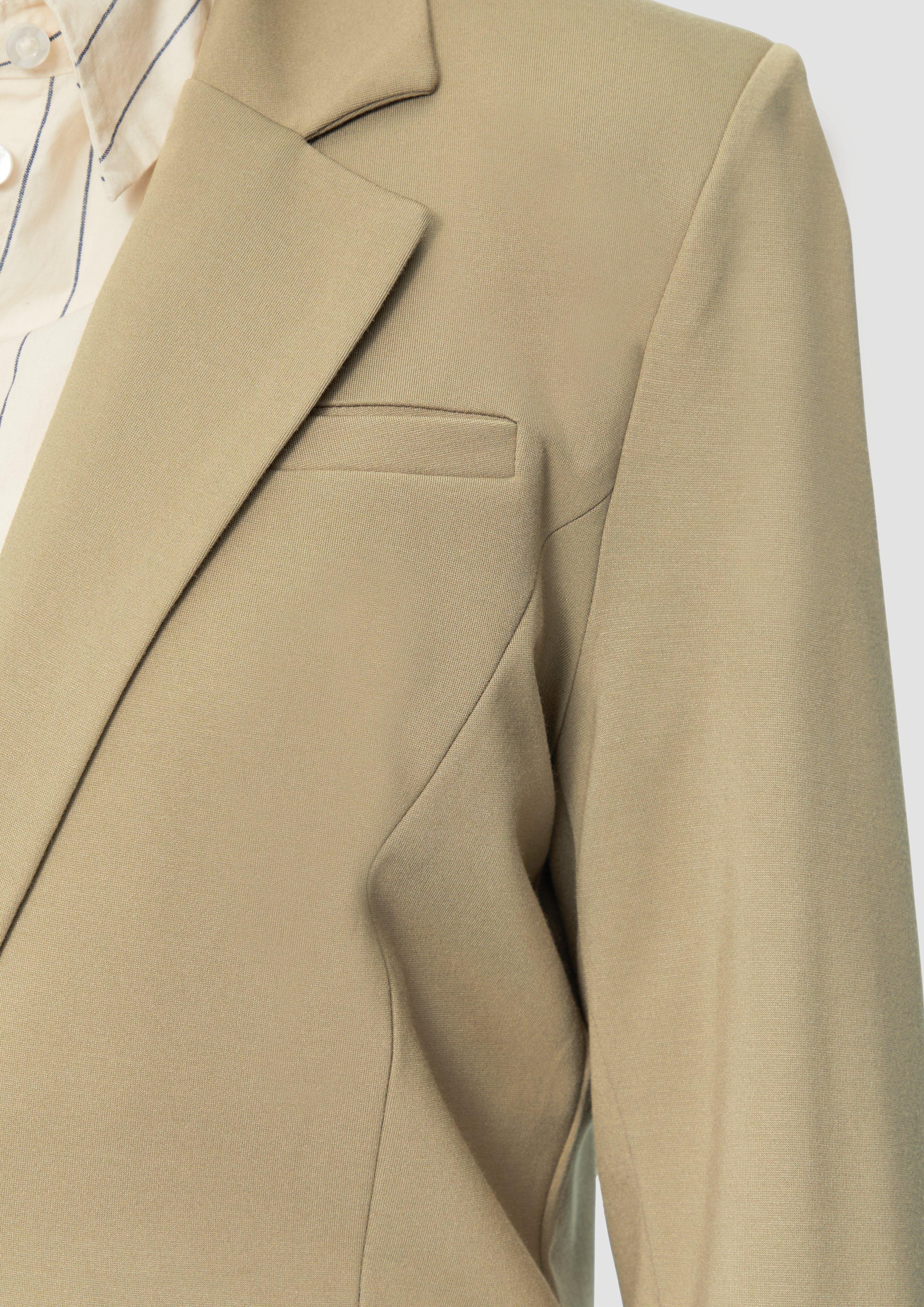 QS Jackenblazer Elastischer Blazer aus Interlockjersey günstig online kaufen