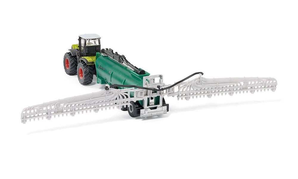 SIEPER Modelltraktor siku Traktor Claas Xerion mit Fasswagen 1:87