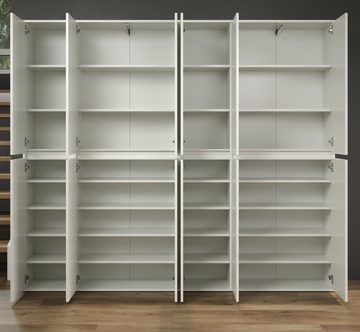 trendteam Garderobenschrank Nevada (Garderobe und Schuhschrank, 12-türig, 222 cm) variable Inneneinteilung