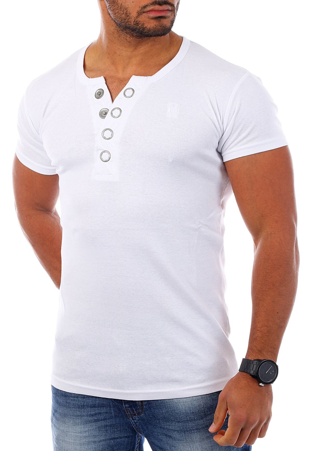 Young & Rich T-Shirt Herren basic günstig online kaufen