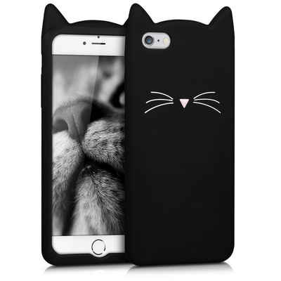 kwmobile Handyhülle Hülle für Apple iPhone 6 Plus / 6S Plus, Silikon Handy Schutzhülle Cover Case - Katze Design