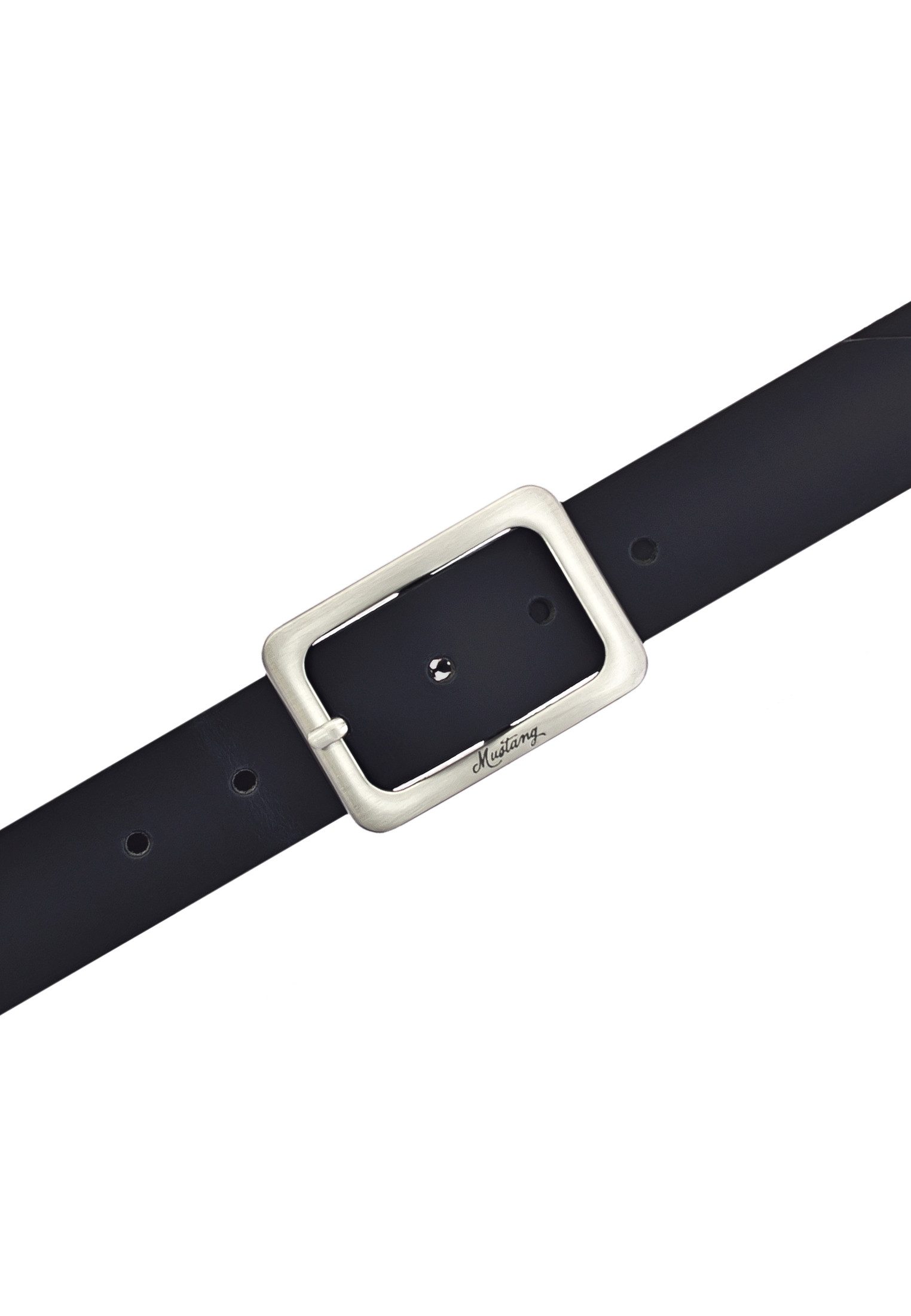 MUSTANG Ledergürtel Eckige, mattfarbene Schließe, 3,5 cm günstig online kaufen