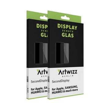 Artwizz Schutzfolie SecondDisplay 2er Pack, Hüllenfreundlicher Displayschutz aus 100% Glas, iPhone 13 / iPhone 13 Pro / iPhone 14