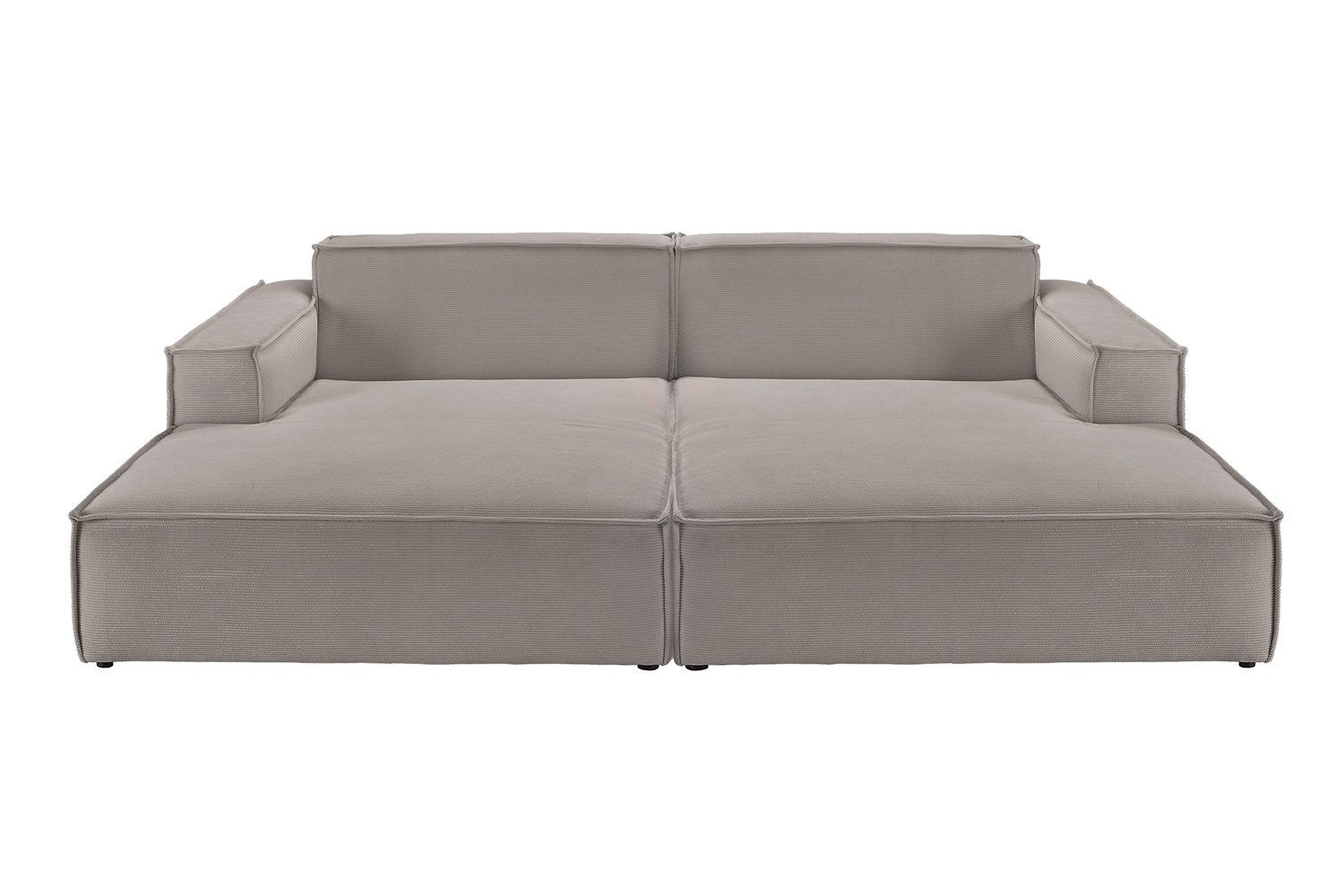 KAWOLA Big-Sofa SAMU, Couch Feincord verschiedene Farben 256x168 cm