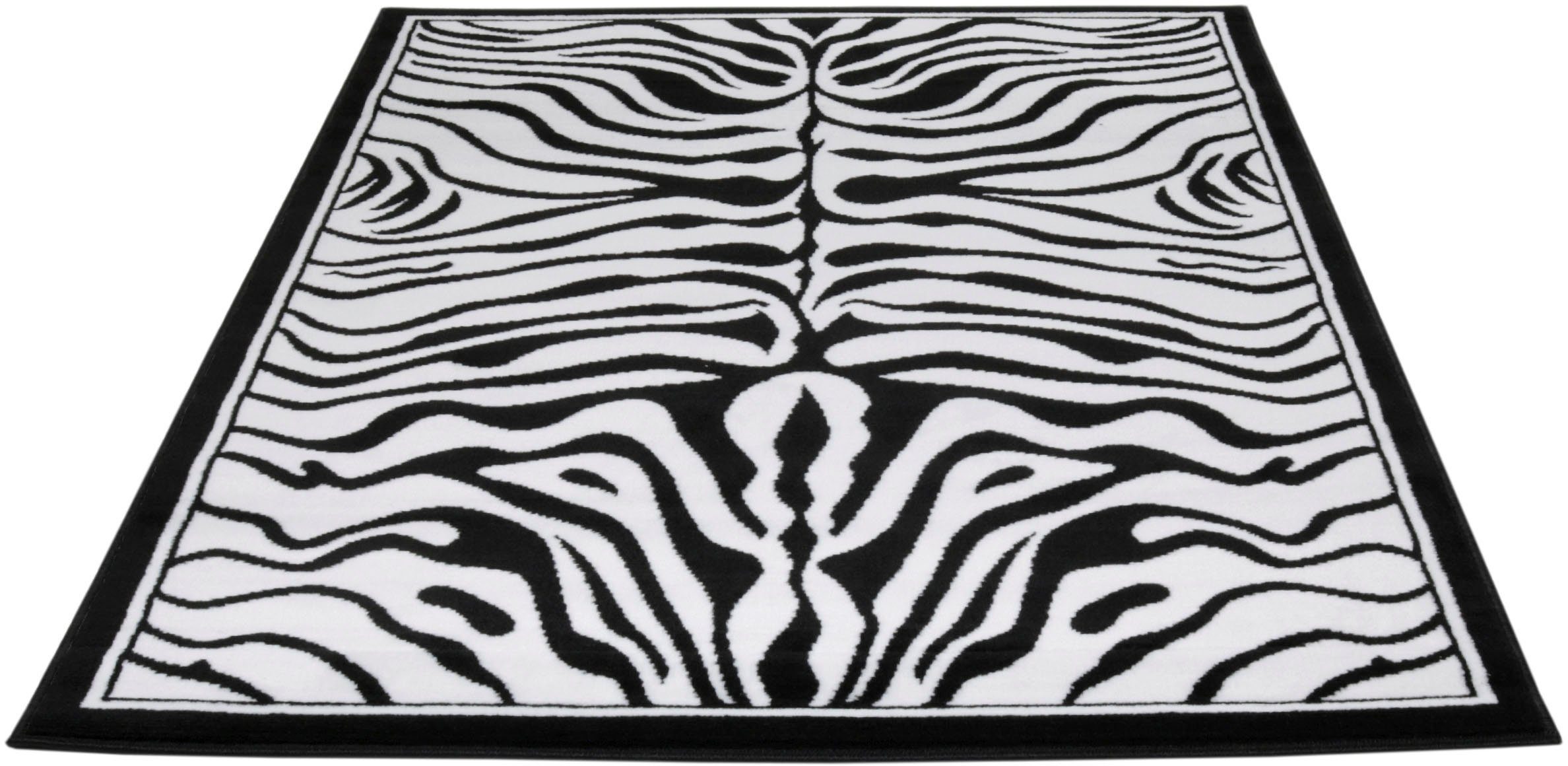 Teppich »Safariwelt Zebra«, Living Line, rechteckig, Höhe 7 mm, Kurzflor,  Zebra Design, ideal im Wohnzimmer & Schlafzimmer online kaufen | OTTO