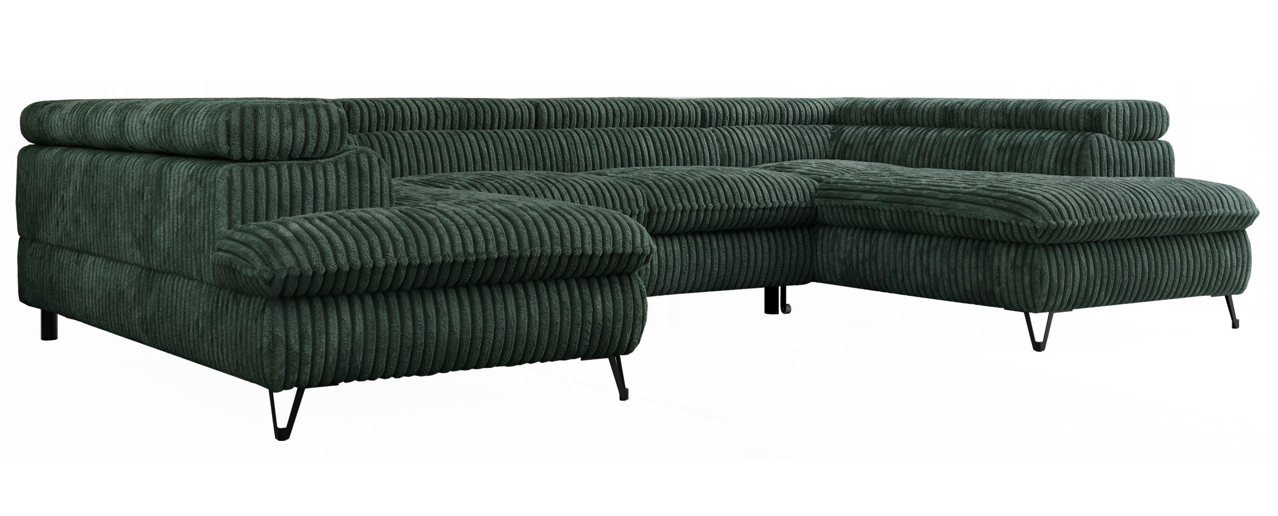 MKS MÖBEL Ecksofa PETER U, Set, Ecksofa U-Form, Wellenfedern, HR35-Schaum, günstig online kaufen