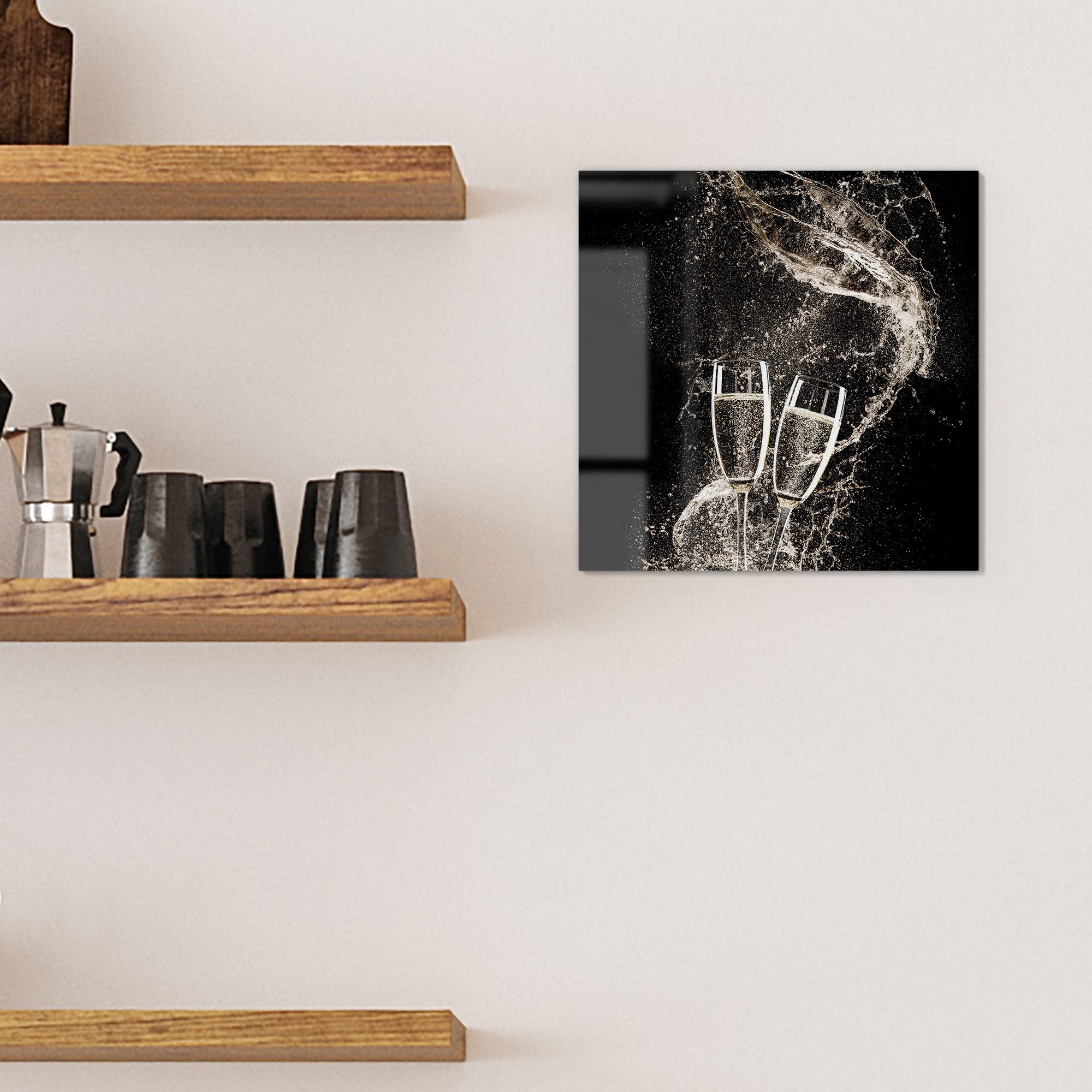 DEQORI Magnettafel 'Perlenspiel im Glas', Whiteboard Pinnwand beschreibbar