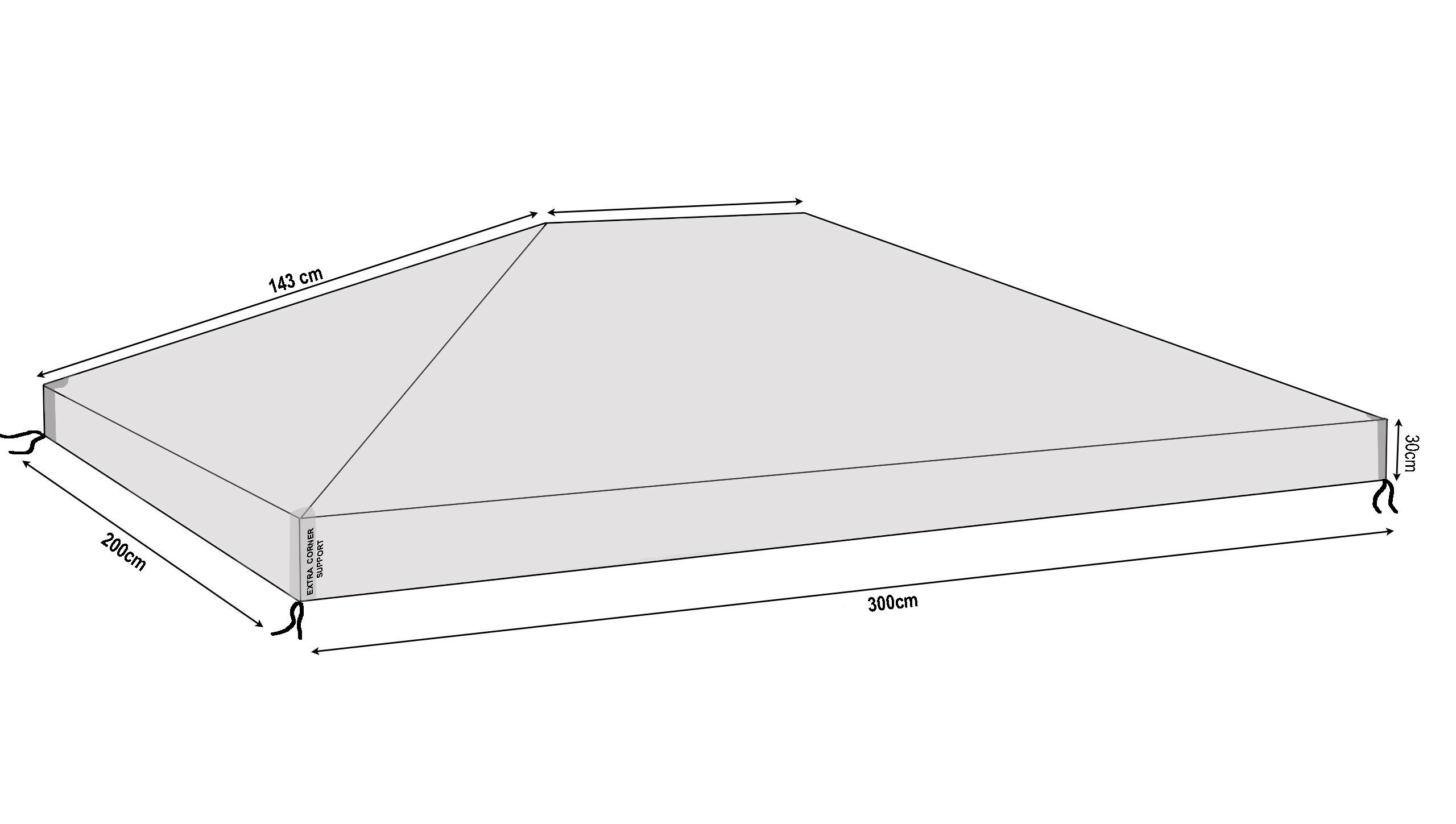 Quick Star Pavillon-Schutzhülle Pavillon Schutzhaube 2x3m günstig online kaufen