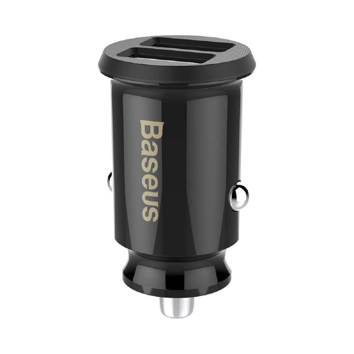 Baseus Baseus Grain Auto Ladegerät Kompaktes Dual-USB Ladegerät LED-Anzeige USB-Ladegerät
