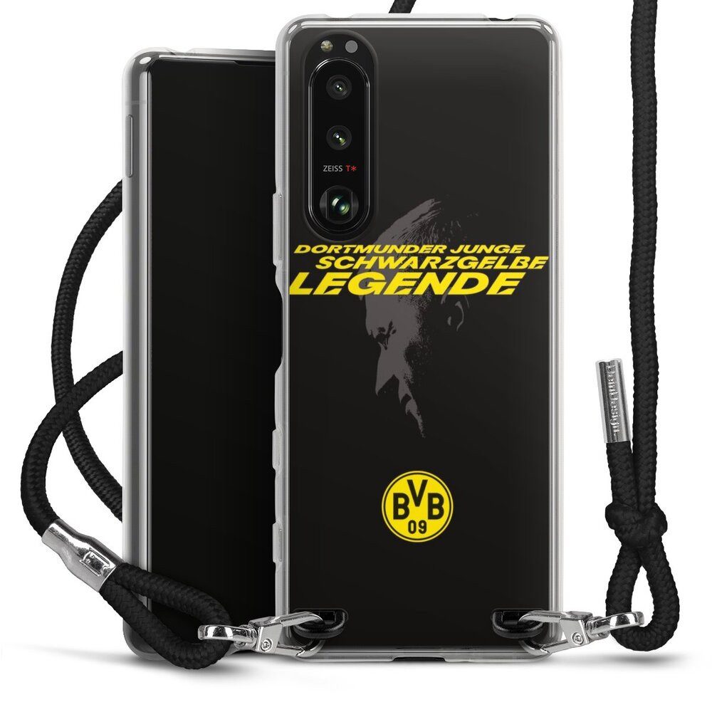 DeinDesign Handyhülle Marco Reus Borussia Dortmund BVB Danke Marco Schwarzgelbe Legende, Sony Xperia 5 III Handykette Hülle mit Band Case zum Umhängen