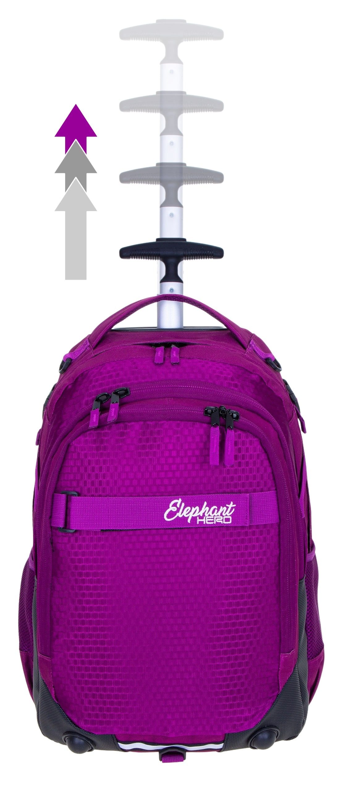 ELEPHANT Schulrucksack Schultrolley Trolley Hero Signature Schulrucksack (3 Teile Set), Rucksacktrolley Schule Rucksack Trolly, Sporttasche, Mäppchen Box +tsm – Bild 4 von 5