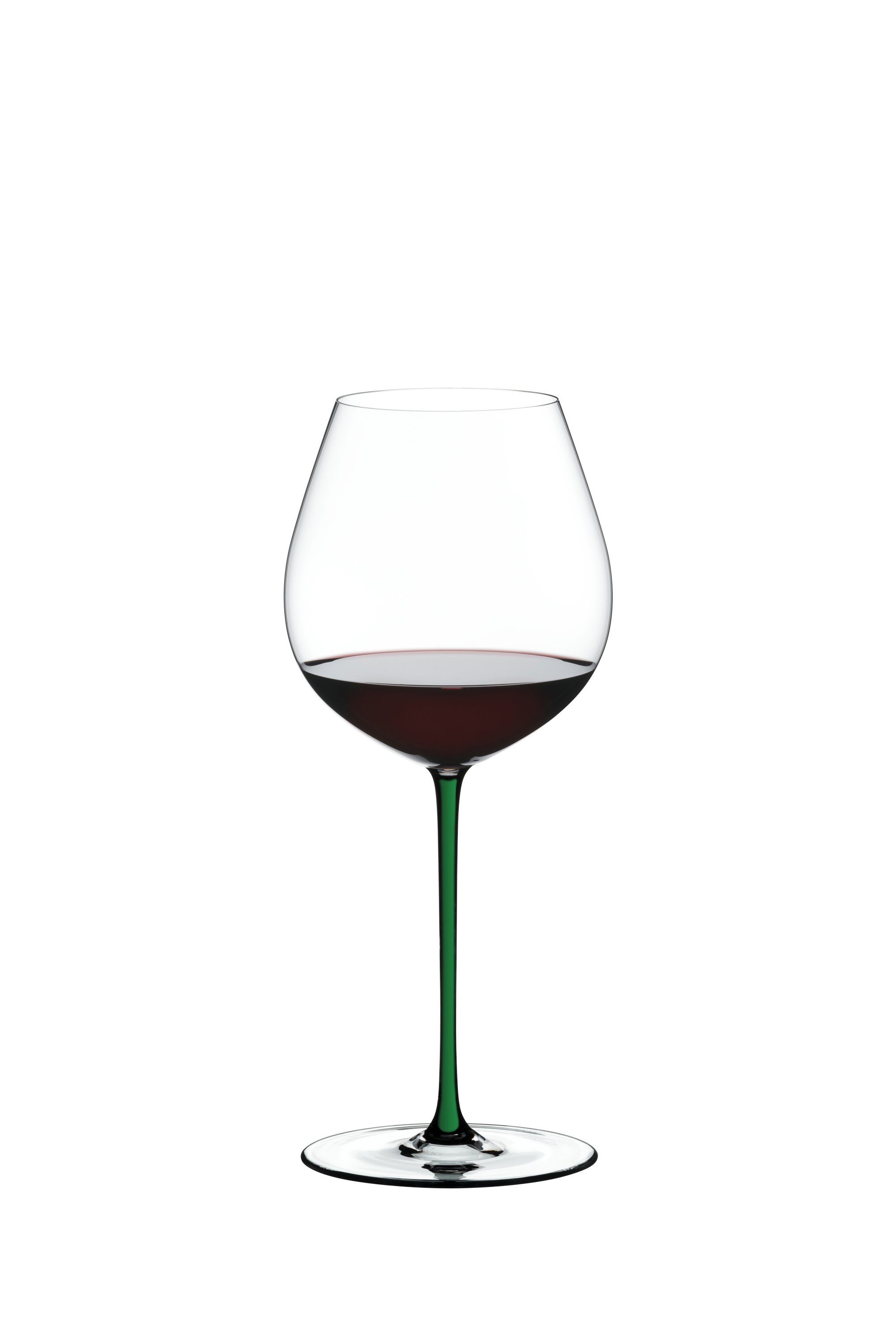 RIEDEL THE WINE GLASS COMPANY Rotweinglas Riedel Fatto a Mano Pinot Noir Grün, Kristallglas