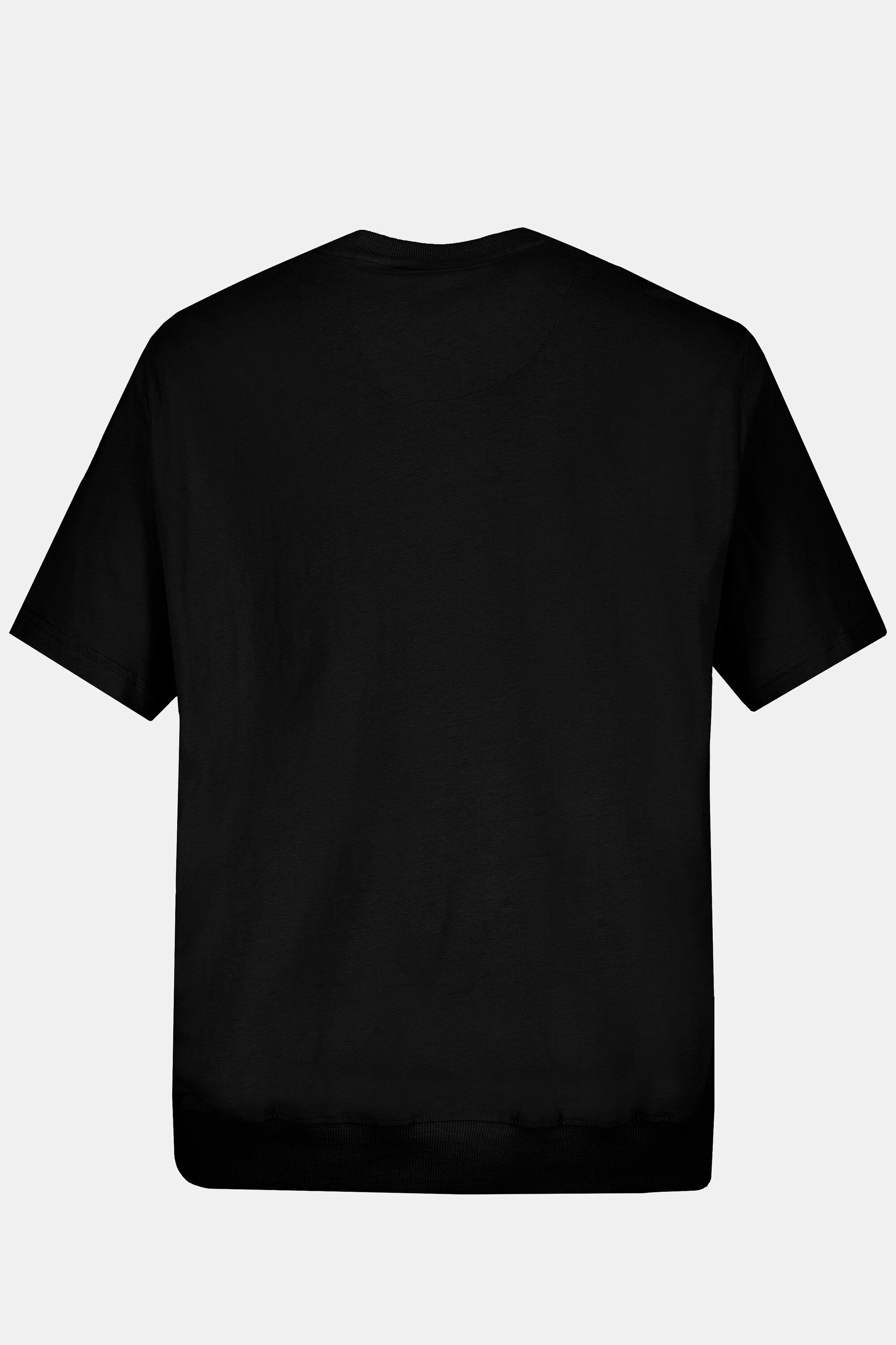 bis 10XL schwarz Basic JP1880 T-Shirt Bauchfit T-Shirt XXL Halbarm