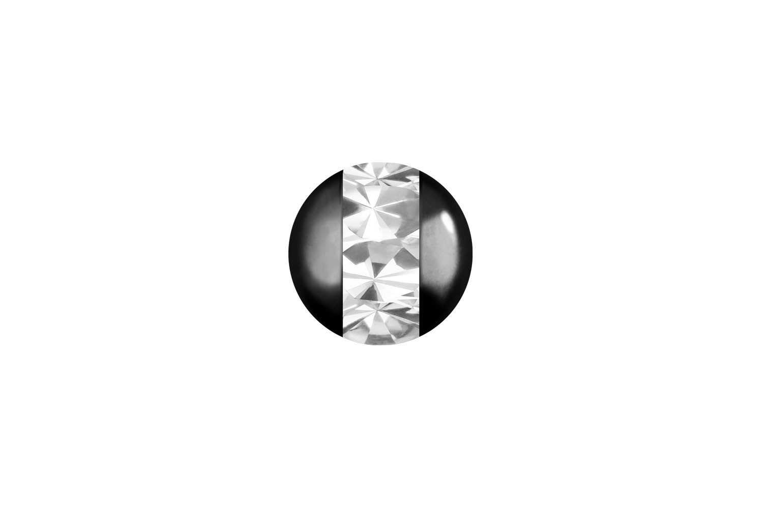 PIERCINGLINE Piercing-Set Chirurgenstahl Klemmkugel EPOXY-RING (Klemm-Aufsätze, 1-tlg)