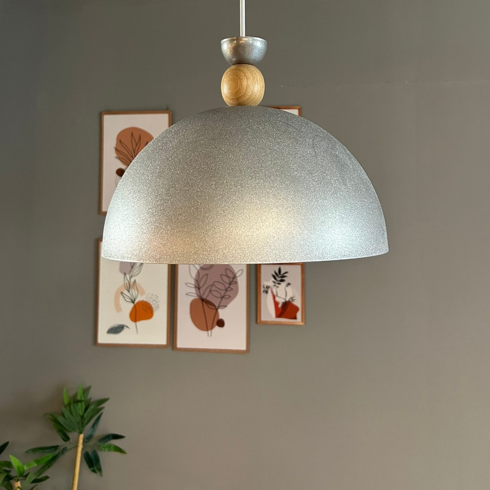 Bamyum Pendelleuchte Pendelleuchte Yimpi Hängelampe Industrial Ø30 cm, E27, Moderne Lampe, ohne Leuchtmittel, E27, Dimmbar, Einstellbare Kabellänge