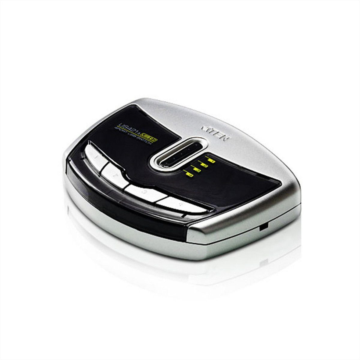 US421A USB 2.0-Peripheriegeräte-Switch mit 4 Ports Computer-Adapter