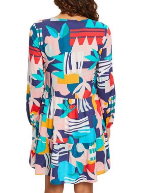 Esprit Strandkleid Strandkleid mit mehrfarbigem Print